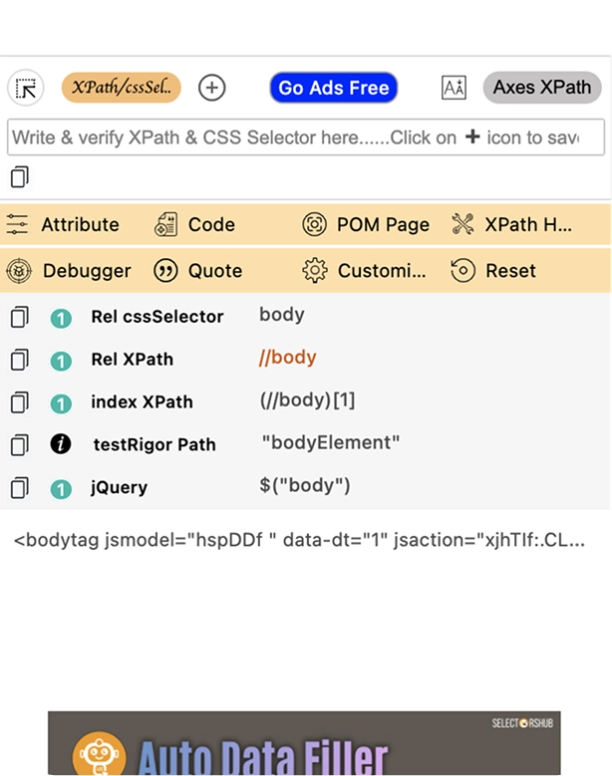 SelectorsHub Next Gen XPath banner