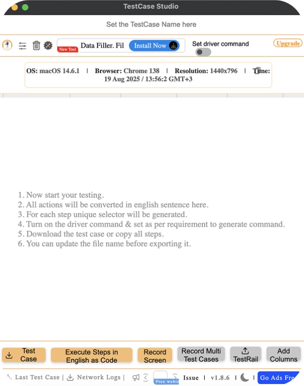 Try our FREE recorder plugin banner
