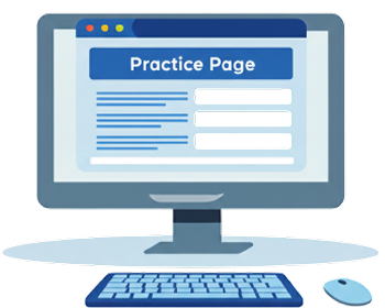 Practice Page card Graphic